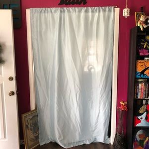 Single Light Blue Curtain Panel